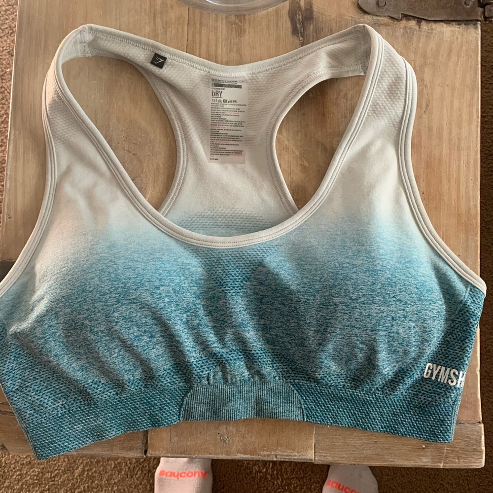 Gymshark blue ombré bra